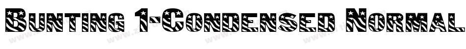 Bunting 1-Condensed Normal字体转换